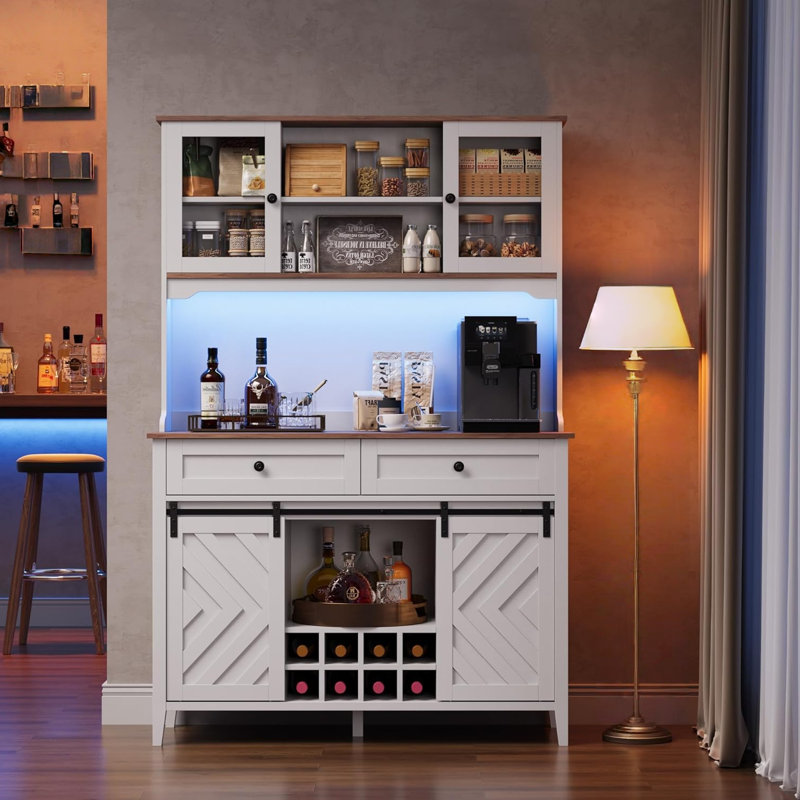 Bar Buffet Kitchen Buffet, Blanc