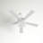 52" 5 - Blade Farmhouse White Ceiling Fan with Pull Chain and Light Kit Included