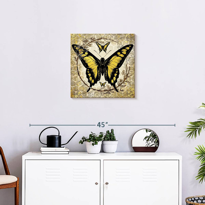 Abeille papillon Brampt II, H 20 po x l 20 po