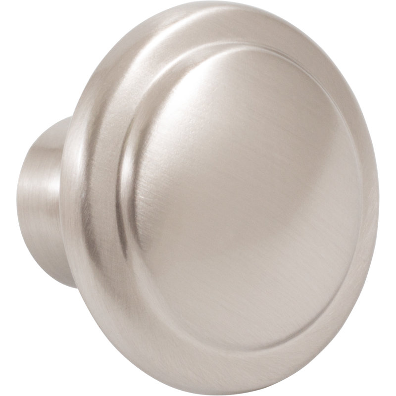 Fairport 1 3/8" Diameter Mushroom Knob, Satin Nickel