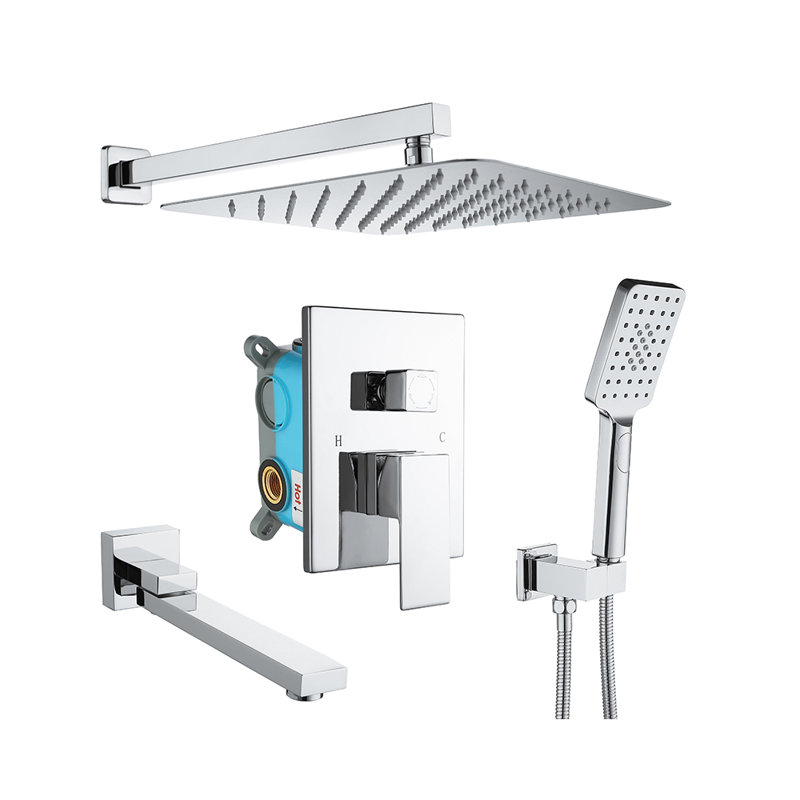All-In-One Kit with Rough in-Valve, Chrome