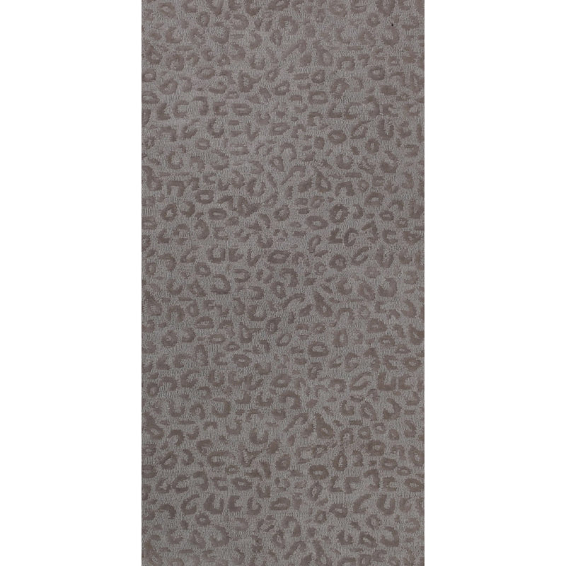 Leopardess Taupe Hand-Tufted Responsible Wool Rug, Runner 2'6" x 5'