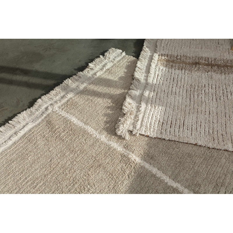Reversible Washable Rug Duetto Toffee, Rectangle 5'7" x 8'