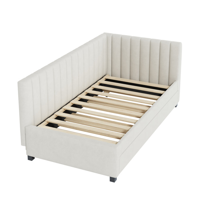 Allicen Upholstered Daybed, Beige