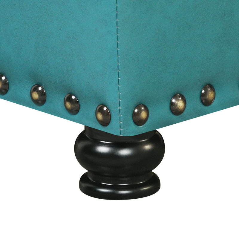 Repose-pieds Milana Classy Accent, Similicuir aqua