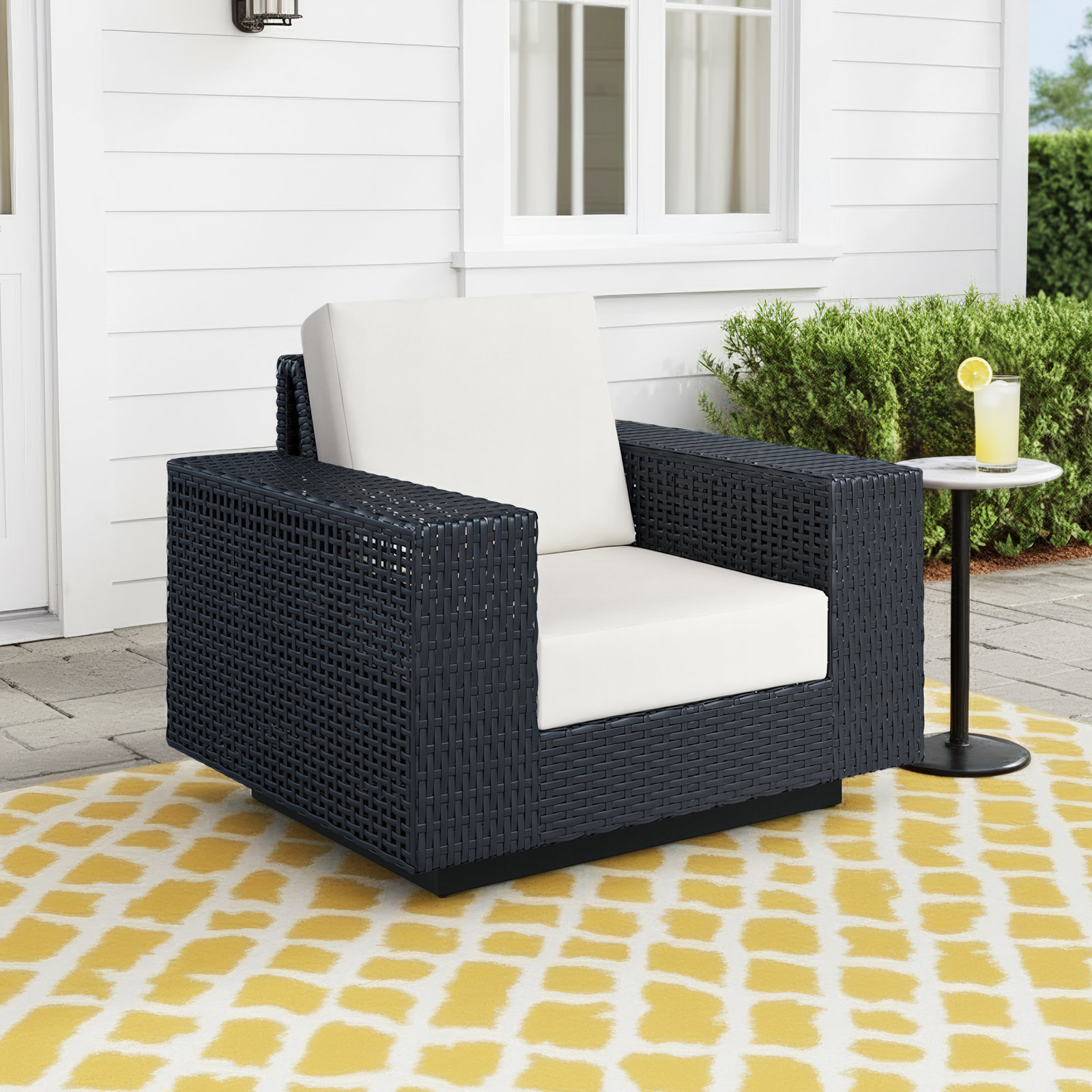 Jenette Sunbrella® Swivel Patio Lounge Chair