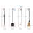 Everson Piece Iron Fireplace Tool Set-2034514888