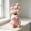 Vase en céramique rose en forme de poulet cru, pot de dinde non cuit amusant, décor de fantaisie de dopamine pour le bureau à domicile, cadeau unique de démarrage de conversation d'éléphant blanc