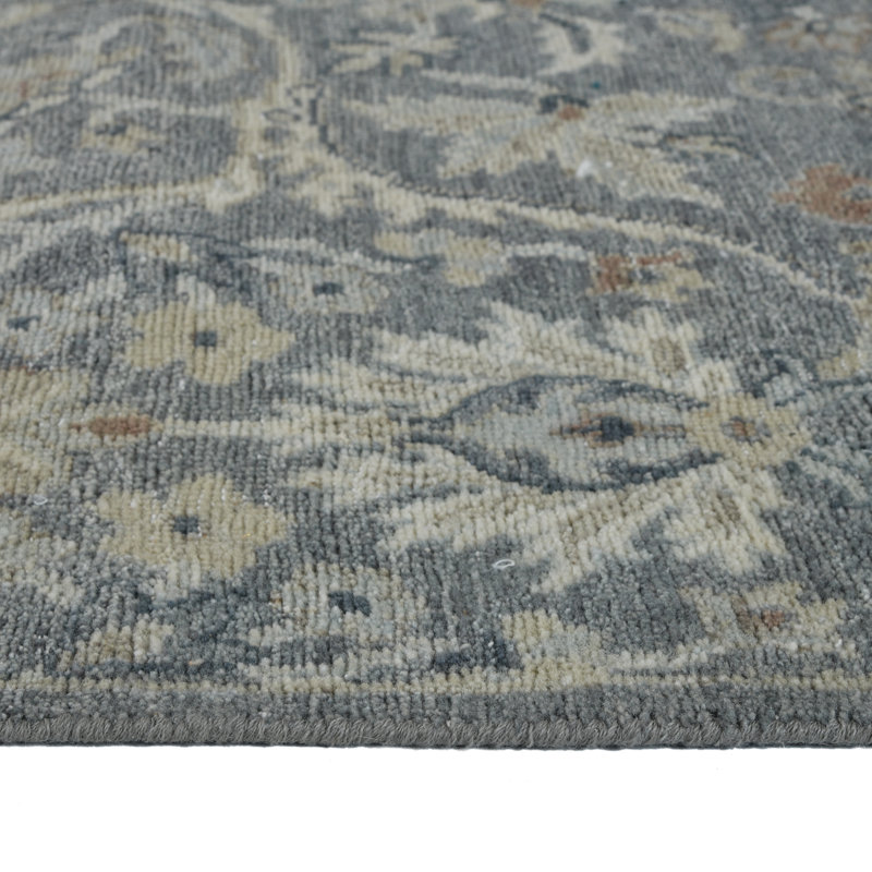 Athens Traditional Hand-Knotted Iron Area Rug, 2' X 3', Rectangle 8' x 10'