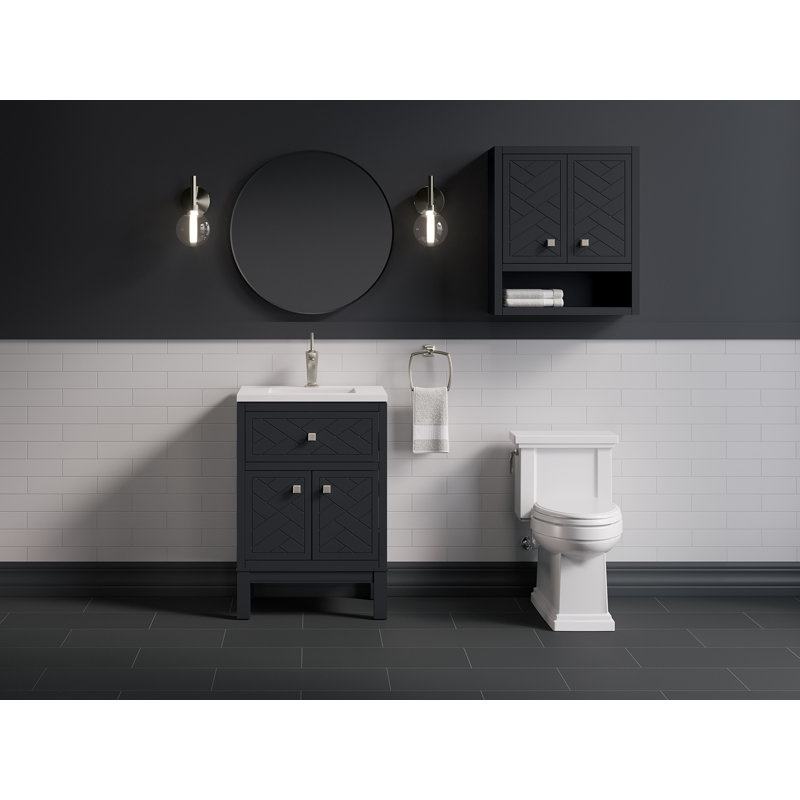 Beauxline 28-In X 24-In Wall Cabinet, Slate Gray