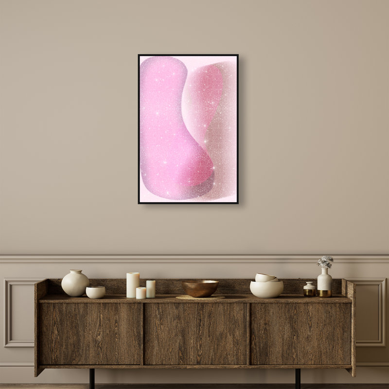 Dancing Lovers Print by Oliver Gal, 37"H x 25"W, Black Floater Frame