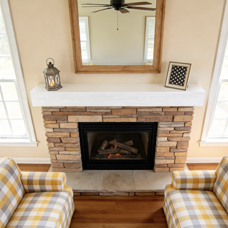 Hand Carved Fireplace Mantel Shelf 60" Modern Rustic Paulownia Floating Shelf, Handcrafted Wall-Mounted Decor, Distinctive Grain, Versatile Style For Living Room, Kitchen, Or Entryway