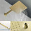 Ensemble de garniture de robinet de douche à poignée simple à système de douche mural 10 po avec valve brute 10 po-111671644