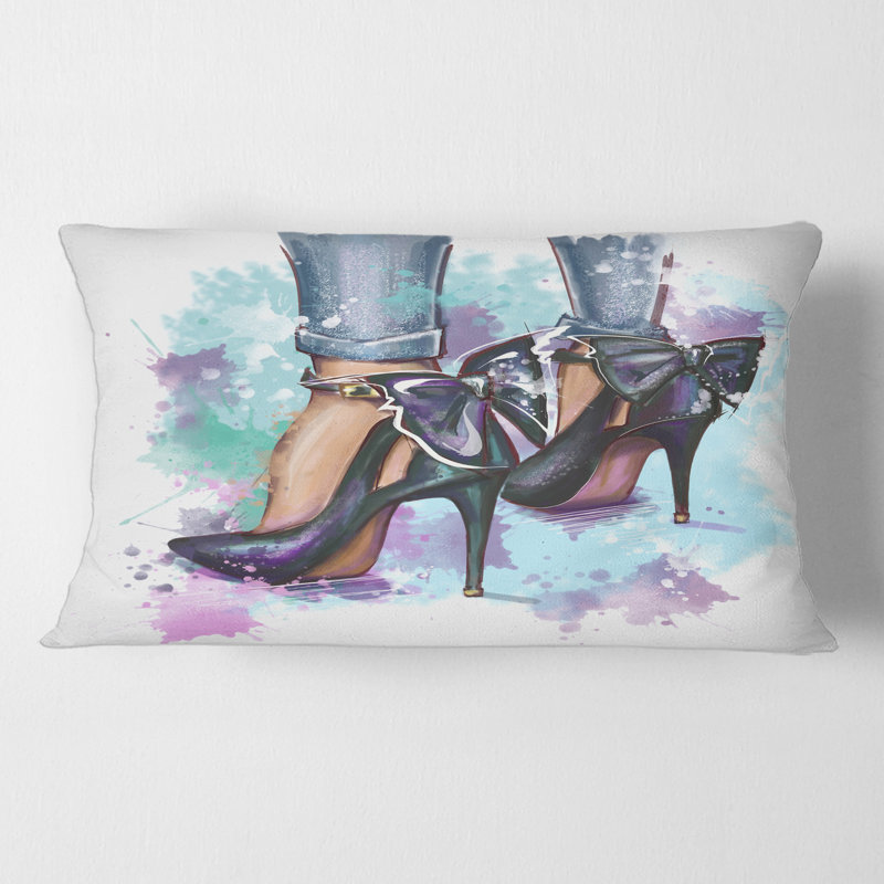 Housse et insert de coussin rectangulaire Trendy Fashion Shoes