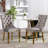 Jaqua Velvet Dining Chair Tufted Dining Room Side Chair with Solid Gold Plated Leg (Set of 2)-167876145