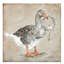 Goose With Wreath by Debi Coules - Print on Canvas-42158554-56730959