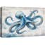 «Blue Octopus», art de la vie marine, impression sur toile encadrée-126032510-126032513