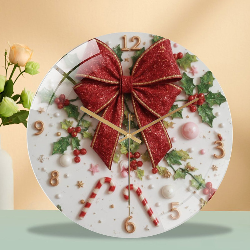 Horloge murale de Noël 12 po