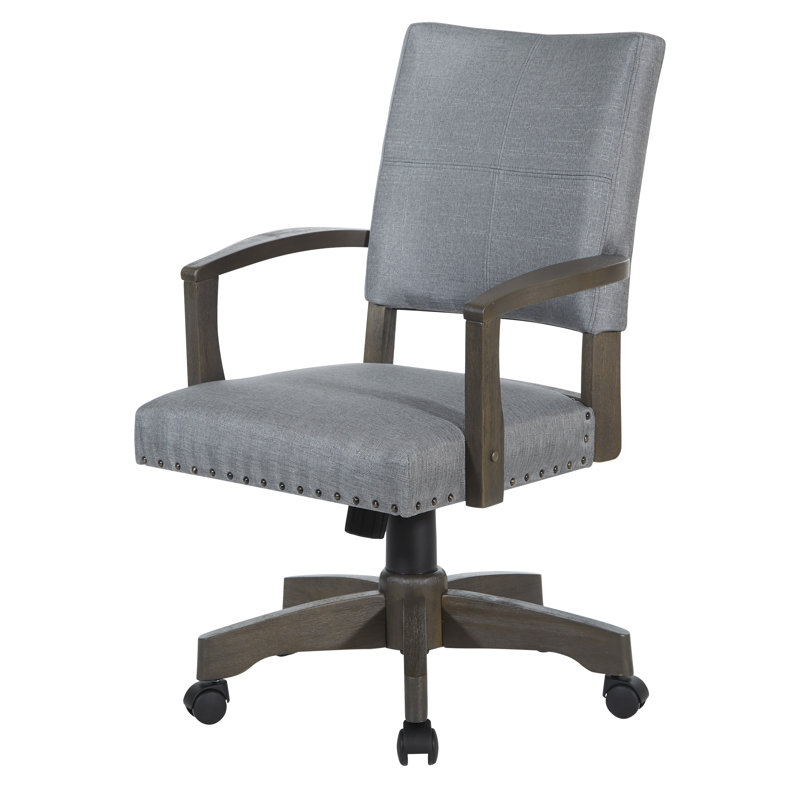 Chaise de banquier Santina, gris