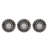 Floral Sunburst Brushed Bronze Round Wall Mirrors 9.5"