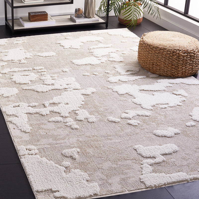 Tapis Amberle 100 beige / ivoire, Rectangle de 10 pi x 14 pi