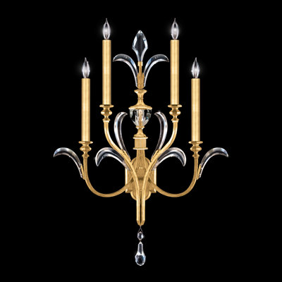 Beveled Arcs 4 - Light Candle Wall Light
