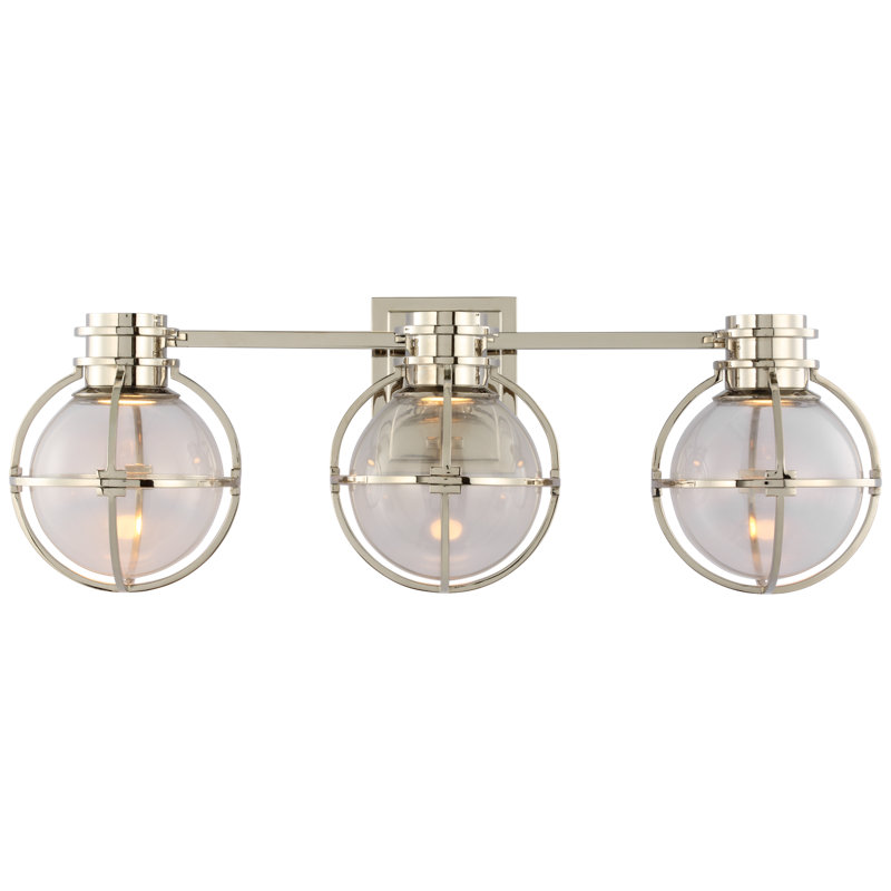 Chapman & Myers Gracie Triple Sconce, Polished Nickel