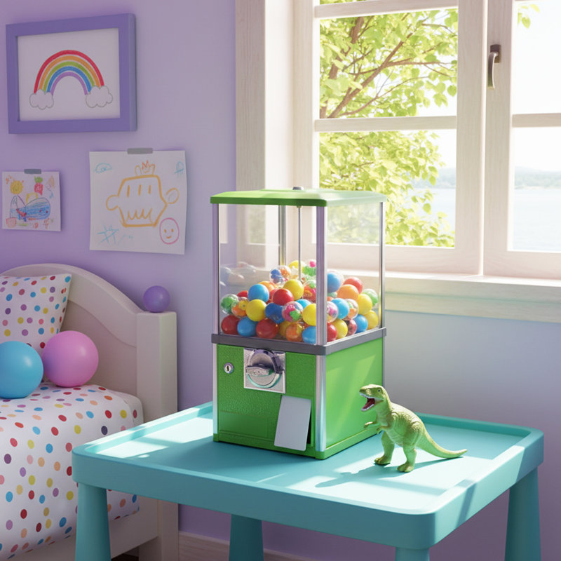 Gumball Machine Candy Vending Machine, Green