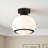 1-Light Mid-Century Modern Dimmable 3Cct Led Milk White Globe Flush Mount Ceiling Light For Corridor/Stairwell-384827863-384827862-384827693