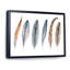 «Grey Boho Polka Dot Feathers I», peinture sur toile-67359542-67359549