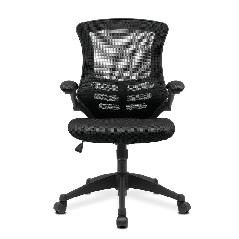 Polyester Blend Office Chair, Black