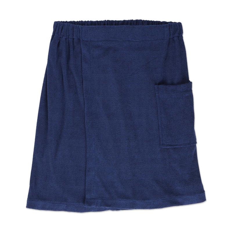 Caston Boy / Man+ Above Knee Bathrobe with Pockets, Blue