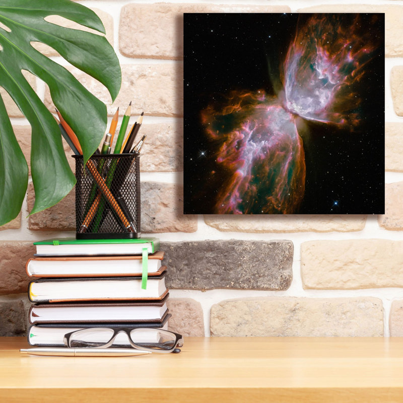  «Butterfly Nebula» par la NASA, art mural sur toile télescope Hubble, 12 po x 12 po, H 12 po x l 12 po