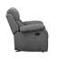 Surface de vie inclinable en chenille grise 3 pièces - Chambre confortable et moderne, tendance