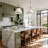 Scintilla Modern Pendant Light – 17" Metal, Fabric & Brass, Ivory White Medium Drum 1-Light Hardwired Dimmable Light Fixture for Kitchen, Kitchen Island, or Dining Room in Modern, Minimalist, and Transitional Style-23714886-5249252