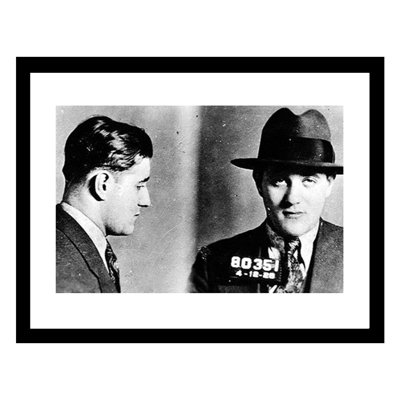 Bugsy Siegel - 1928 photos Mugshot - reproduction encadrée 14 x 18