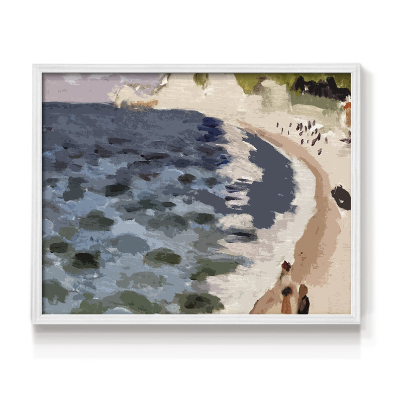 Paysages rétro-LVII-Reproduction encadrée - réarmable, H 16 po x l 20 po, Blanc