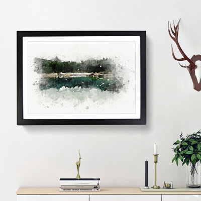 Lake of Carezza Nova Levante Italy in Abstract - Picture Frame Graphic Art Print
