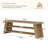 3-Tier Entryway Bench with Storage Shelf