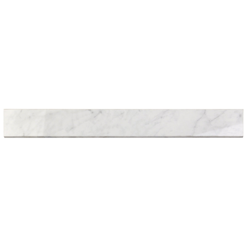 Carreau en porcelaine 24 "x 3" Bullnose, Bianco