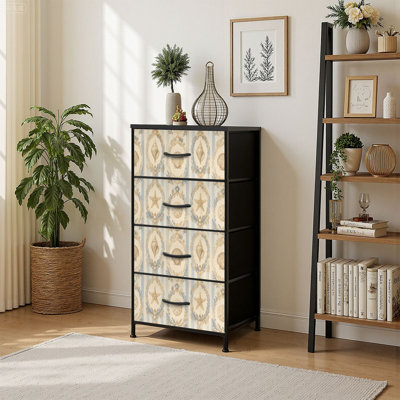 Commode de rangement verticale 4 tiroirs Seashell