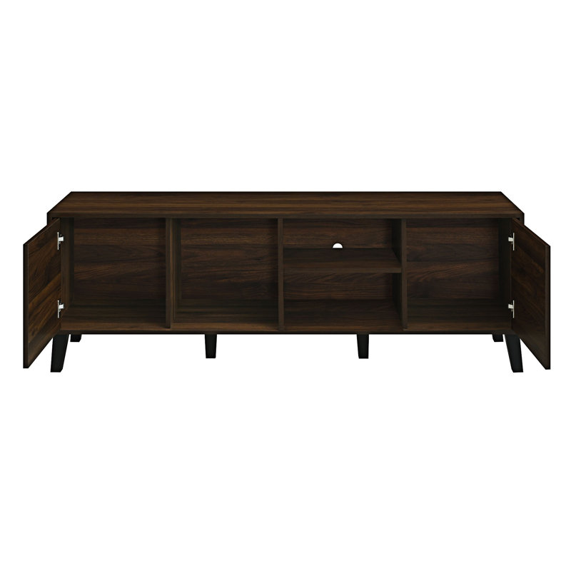 Media Console Table With Cabinets