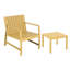 1 chaise et table basse 2 pièces, en PP toutes saisons, à assemblage rapide, idéal pour les meubles de balcons du matin avec table, polypropylène, vêtements imperméables, fêtes de jardin idéales