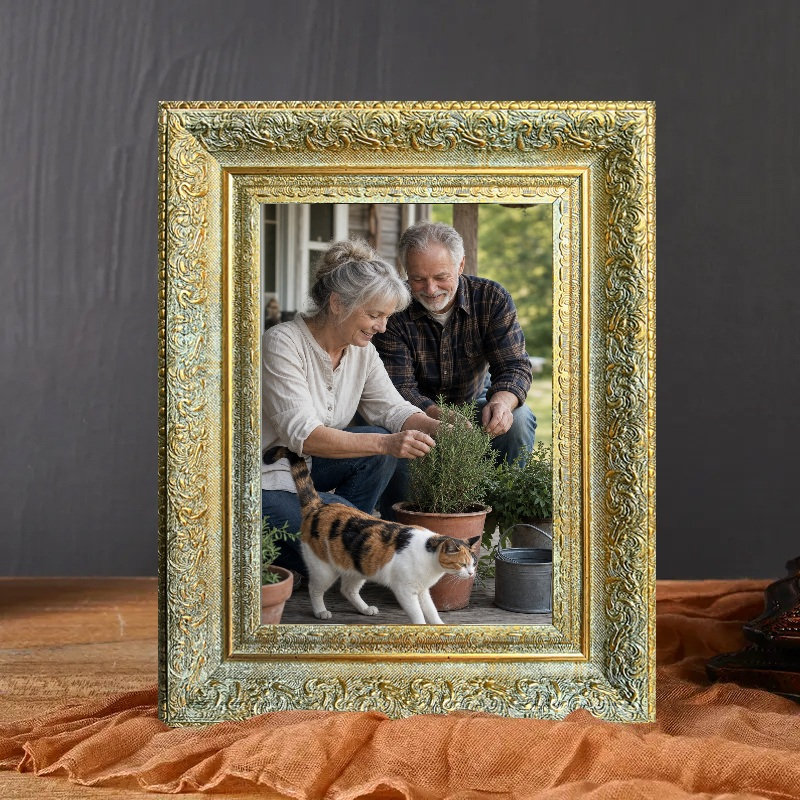 Cadre photo 3 pièces 8 "x 10" avec cadre PS, Antique Gold, 3, 8" W x 10" H
