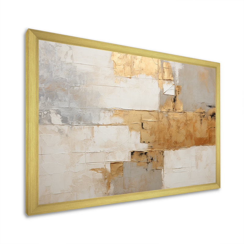 Simplicity Western - salon d'art mural occidental, Cadre doré simple, H 34 po x l 44 po x P 1,5 po
