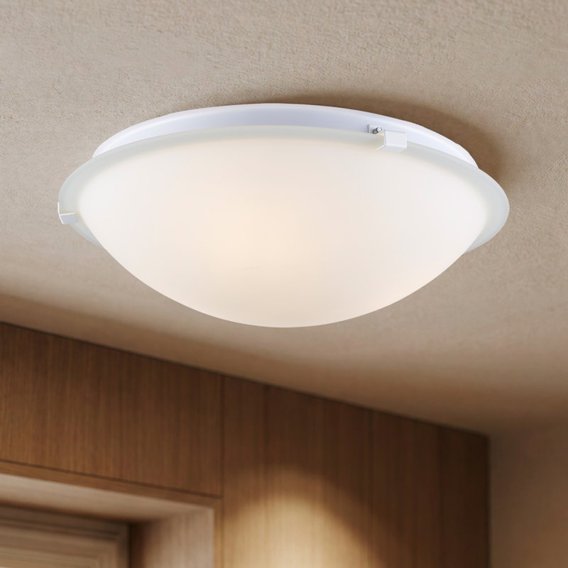 Plafonnier encastré 3 lumières 15 po Karratha, Blanc