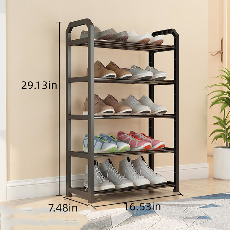 Rebrilliant 15 Pair Shoe Rack