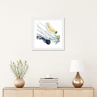 Metallic Jellyfish II - Graphic Art Print