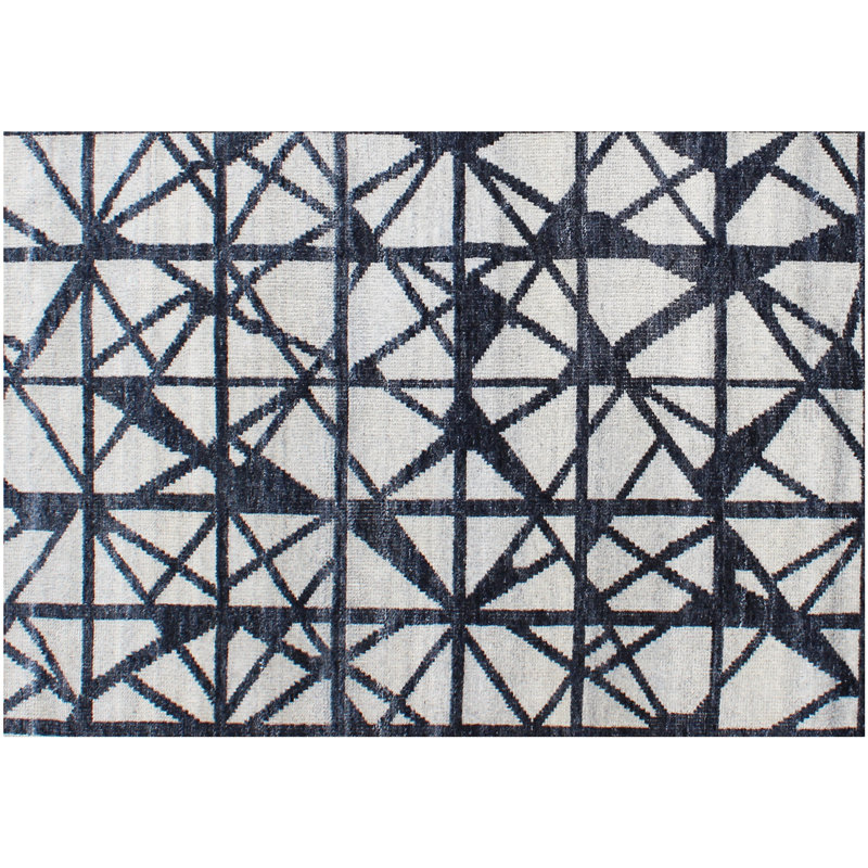 Matric Handmade Geometrical Wool Area Rug 8' x 10' ft.