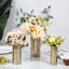 3 Piece Gold Metal Table Vase Set